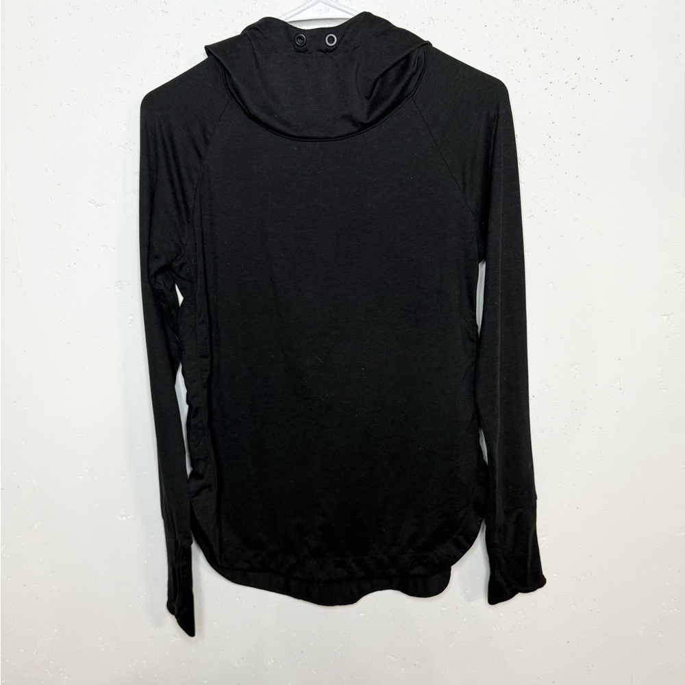 Athleta Uptempo Hoodie Women's Black Long Sleeve Top Size Small